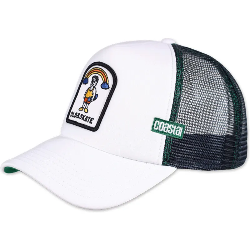 cepur-izliekta-truckeris-balts-snapback-old-skate-hft-no-coastal