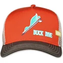 cepur-izliekta-truckeris-oranzs-snapback-duck-dive-hft-no-coastal