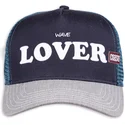 cepur-izliekta-truckeris-tumsi-zils-snapback-wave-lover-hft-no-coastal