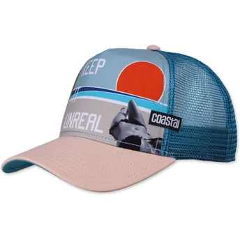 Czapka trucker niebiesko-beżowa Keep It Unreal HFT od Coastal