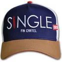cepur-plakana-truckeris-daudzkrasains-snapback-single-fin-cartel-hft-no-coastal