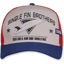 cepur-izliekta-truckeris-daudzkrasains-snapback-single-fin-brothers-hft-no-coastal