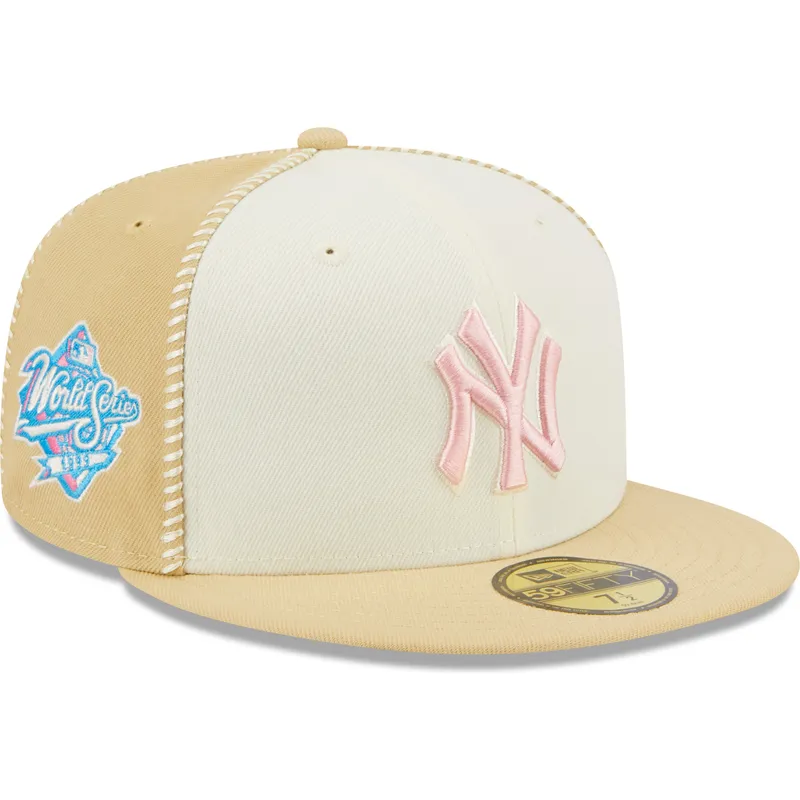 Mlb 59fifty Yankees De New York Gorras Gorra Plana Beige Ajustada