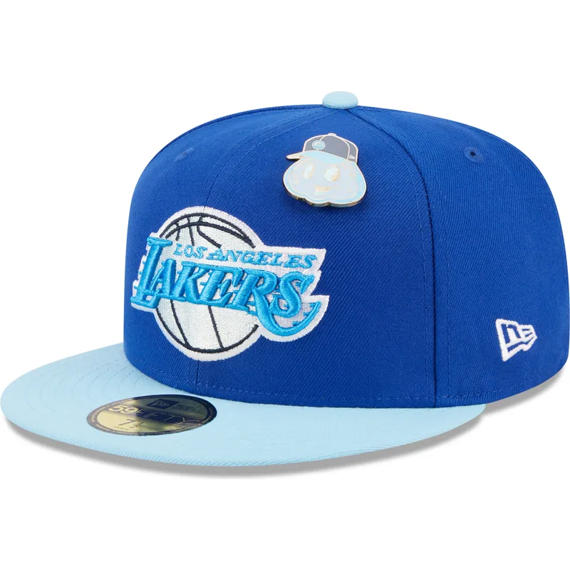 cepur-plakana-zils-pieguloss-59fifty-the-elements-water-pin-no-los-angeles-lakers-nba-no-new-era