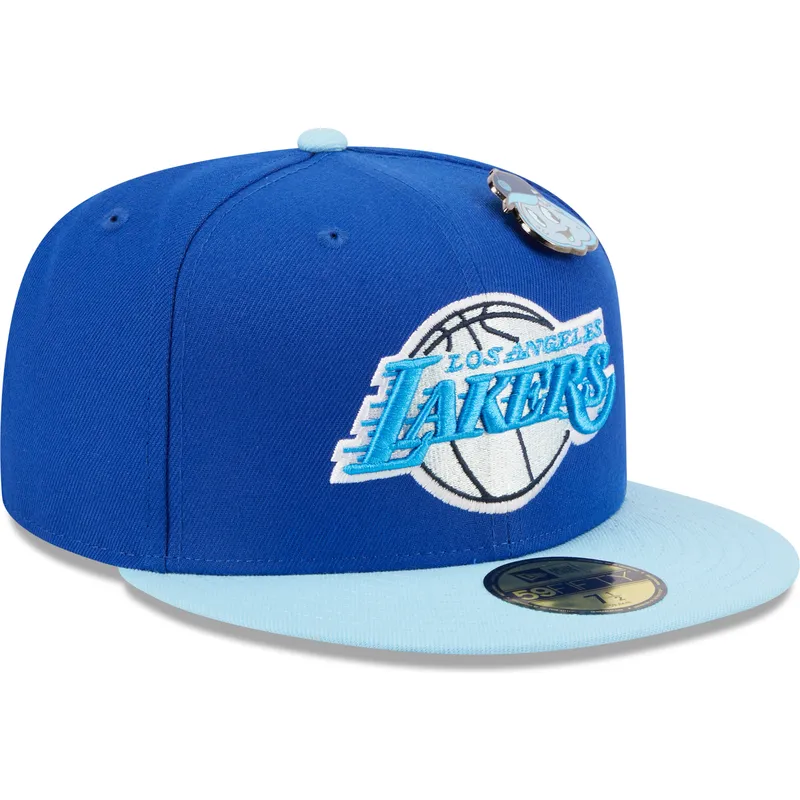 cepur-plakana-zils-pieguloss-59fifty-the-elements-water-pin-no-los-angeles-lakers-nba-no-new-era