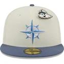 gorra-plana-gris-y-azul-ajustada-59fifty-the-elements-air-pin-de-seattle-mariners-mlb-de-new-era