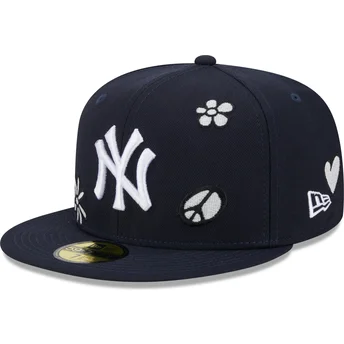 cepur-plakana-tumsi-zils-pieguloss-59fifty-sunlight-pop-no-new-york-yankees-mlb-no-new-era