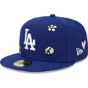 cepur-plakana-zils-pieguloss-59fifty-sunlight-pop-no-los-angeles-dodgers-mlb-no-new-era