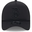 schwarze-trucker-kappe-mit-schwarzem-logo-9forty-a-frame-all-day-trucker-der-boston-red-sox-mlb-von-new-era