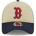 beige-und-marineblaue-trucker-kappe-9forty-a-frame-all-day-trucker-der-boston-red-sox-mlb-von-new-era