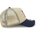 beige-und-marineblaue-trucker-kappe-9forty-a-frame-all-day-trucker-der-boston-red-sox-mlb-von-new-era