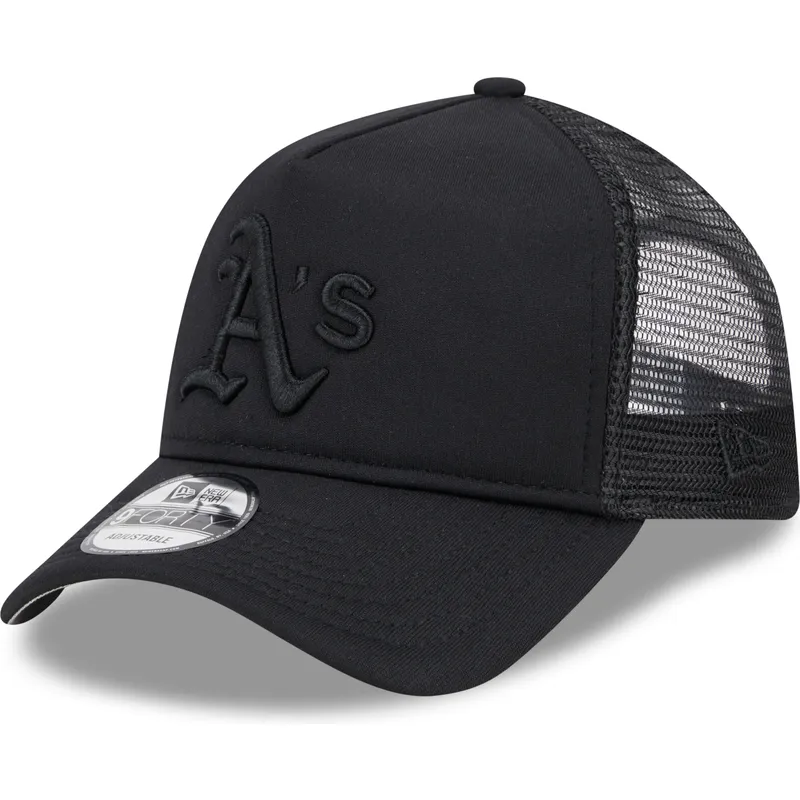 cepur-izliekta-truckeris-melns-snapback-9forty-a-frame-all-day-no-oakland-athletics-mlb-no-new-era