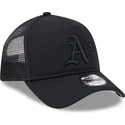 cepur-izliekta-truckeris-melns-snapback-9forty-a-frame-all-day-no-oakland-athletics-mlb-no-new-era
