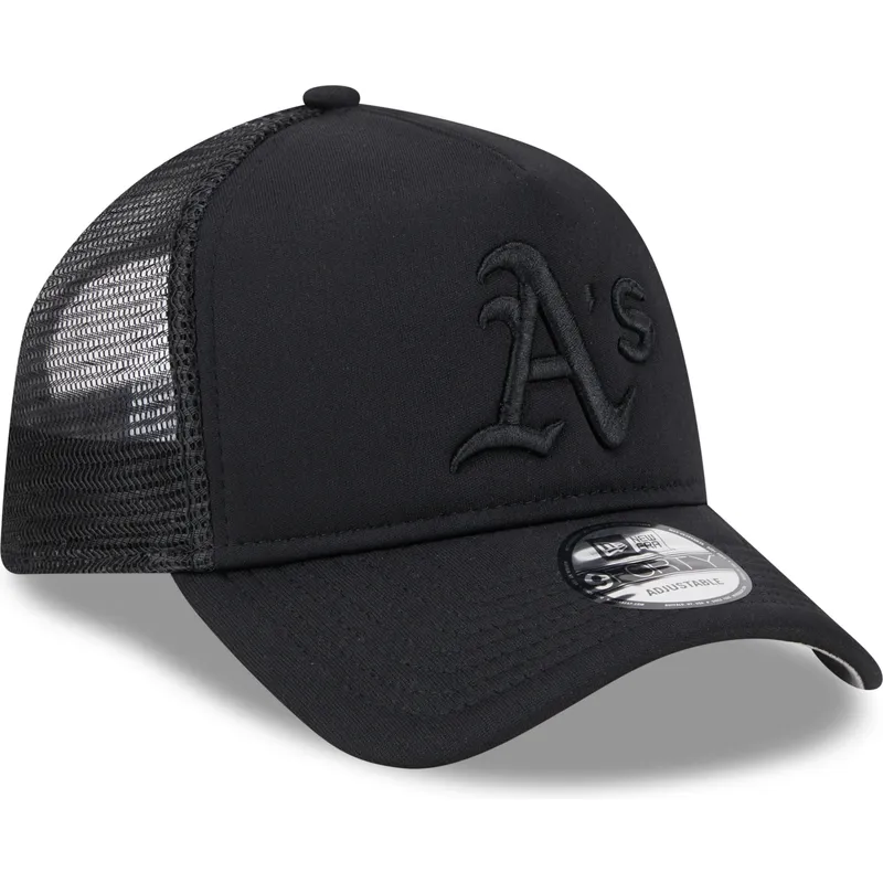 cepur-izliekta-truckeris-melns-snapback-9forty-a-frame-all-day-no-oakland-athletics-mlb-no-new-era