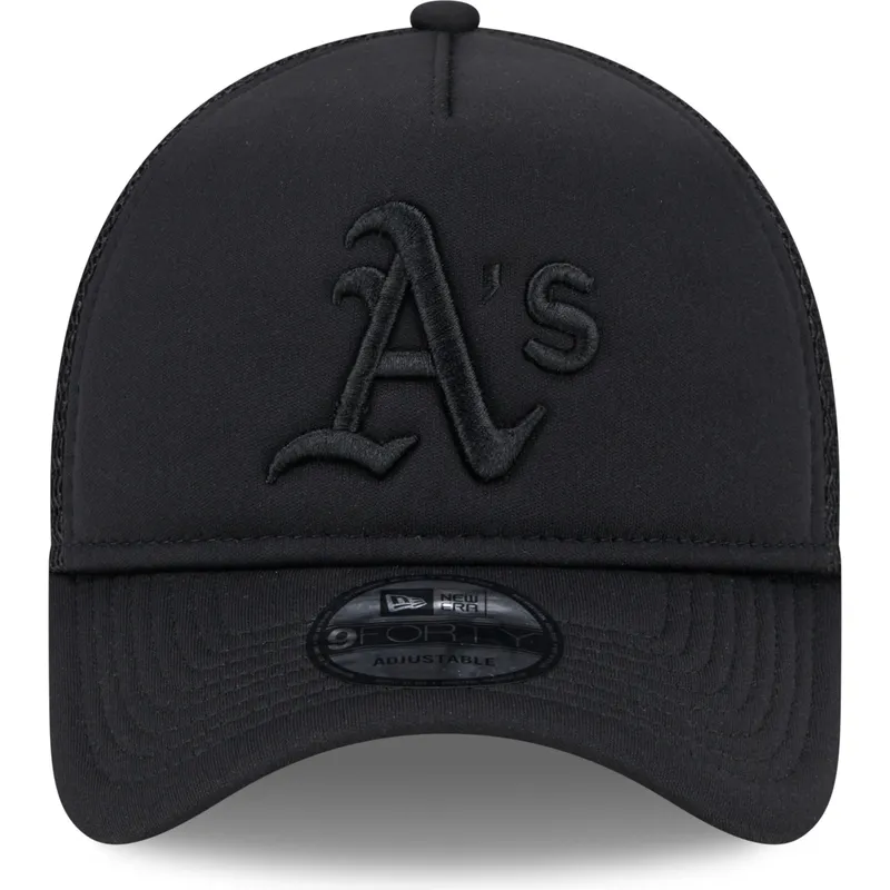 cepur-izliekta-truckeris-melns-snapback-9forty-a-frame-all-day-no-oakland-athletics-mlb-no-new-era