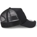 schwarze-trucker-kappe-mit-schwarzem-logo-9forty-a-frame-all-day-trucker-der-new-york-yankees-mlb-von-new-era