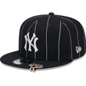 marineblaue-flache-snapback-kappe-9fifty-pinstripe-visor-clip-der-new-york-yankees-mlb-von-new-era