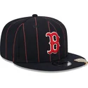 marineblaue-flache-snapback-kappe-9fifty-pinstripe-visor-clip-der-boston-red-sox-mlb-von-new-era