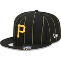 cap-plakana-black-snapback-9fifty-pinstripe-visor-clip-no-pittsburgh-pirates-mlb-no-new-era