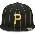 cap-plakana-black-snapback-9fifty-pinstripe-visor-clip-no-pittsburgh-pirates-mlb-no-new-era