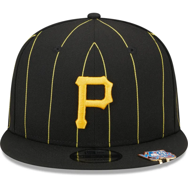 cap-plakana-black-snapback-9fifty-pinstripe-visor-clip-no-pittsburgh-pirates-mlb-no-new-era
