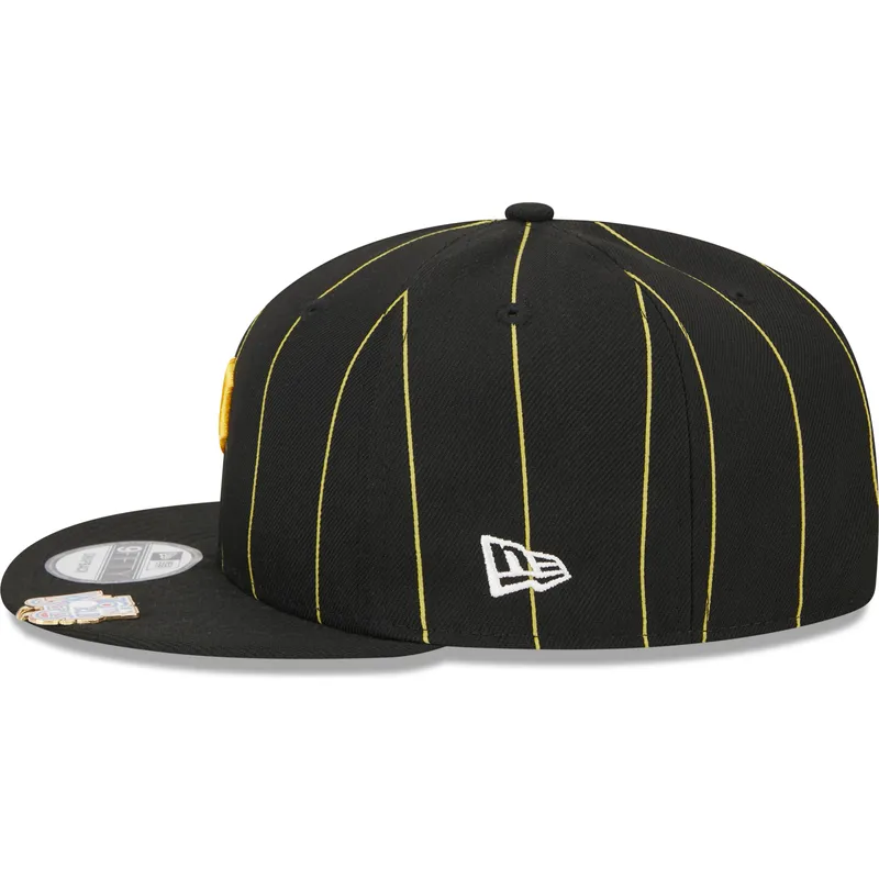 czarna-plaska-czapka-snapback-9fifty-pinstripe-visor-clip-pittsburgh-pirates-mlb-new-era