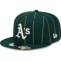 cap-plakana-green-snapback-9fifty-pinstripe-visor-clip-no-oakland-athletics-mlb-no-new-era