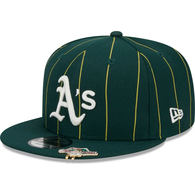 cap-plakana-green-snapback-9fifty-pinstripe-visor-clip-no-oakland-athletics-mlb-no-new-era