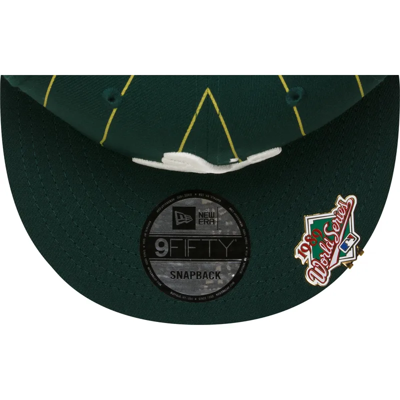 cap-plakana-green-snapback-9fifty-pinstripe-visor-clip-no-oakland-athletics-mlb-no-new-era