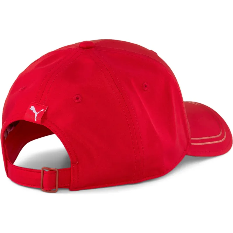 rote-verstellbare-curved-cap-mit-rotem-sptwr-style-logo-von-ferrari-formula-1-von-puma