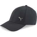 cepur-izliekta-melns-regulejams-gold-metal-cat-no-puma