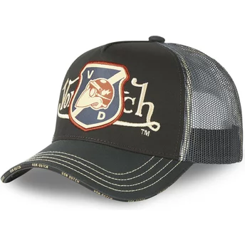 Von Dutch VD MIC2 Black Trucker Hat