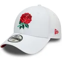 cepur-izliekta-balts-regulejams-9forty-core-no-england-rugby-rfu-no-new-era