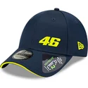 cepur-izliekta-tumsi-zils-regulejams-9forty-repreve-flawless-no-valentino-rossi-vr46-motogp-no-new-era