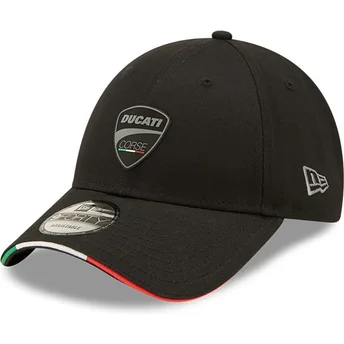 New Era Curved Brim 9FORTY Repreve Flag Sandwich Ducati Motor MotoGP Black Adjustable Cap