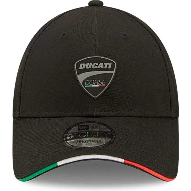 cepur-izliekta-melns-regulejama-lente-9forty-repreve-flag-sandwich-no-ducati-motor-motogp-no-new-era