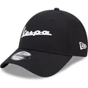 verstellbare-schwarze-9forty-oversized-kappe-von-vespa-piaggio-von-new-era