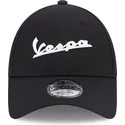 verstellbare-schwarze-9forty-oversized-kappe-von-vespa-piaggio-von-new-era