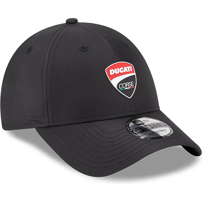 cepur-izliekta-melns-regulejams-9forty-ripstop-no-ducati-motor-motogp-no-new-era