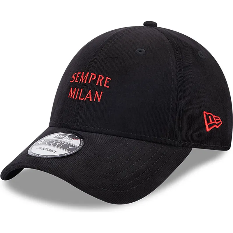 cepur-izliekta-melns-regulejams-sempre-milan-9forty-needle-cord-no-ac-milan-serie-a-no-new-era cepur-izliekta-melns-regulejams-sempre-milan-9forty-needle-cord-no-ac-milan-serie-a-no-new-era