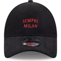 cepur-izliekta-melns-regulejams-sempre-milan-9forty-needle-cord-no-ac-milan-serie-a-no-new-era