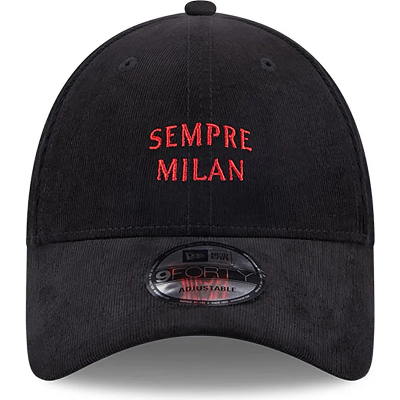 cepur-izliekta-melns-regulejams-sempre-milan-9forty-needle-cord-no-ac-milan-serie-a-no-new-era cepur-izliekta-melns-regulejams-sempre-milan-9forty-needle-cord-no-ac-milan-serie-a-no-new-era
