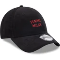 cepur-izliekta-melns-regulejams-sempre-milan-9forty-needle-cord-no-ac-milan-serie-a-no-new-era