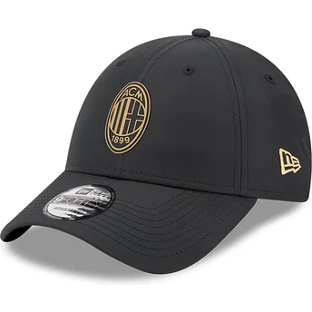 Cap izliekta black adjustable strap dorado 9FORTY no AC Milan Serie A no New Era