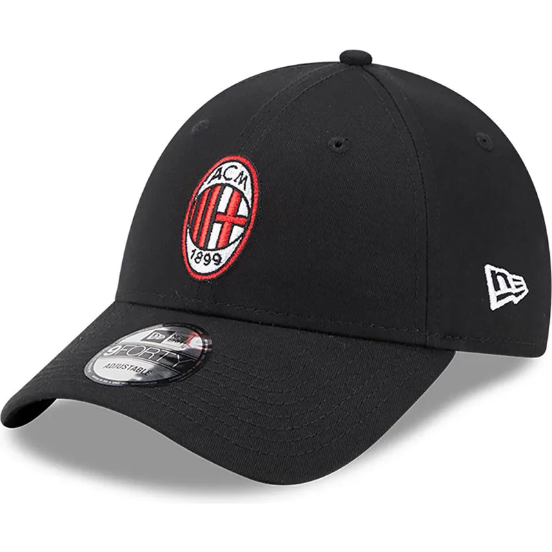 schwarze-verstellbare-curved-cap-9forty-core-von-ac-milan-serie-a-von-new-era