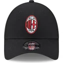 gorra-curva-negra-ajustable-9forty-core-de-ac-milan-serie-a-de-new-era