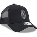 cepur-izliekta-truckeris-melns-snapback-a-frame-core-no-ac-milan-serie-a-no-new-era