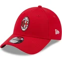 cap-izliekta-red-adjustable-strap-9forty-core-no-ac-milan-serie-a-no-new-era