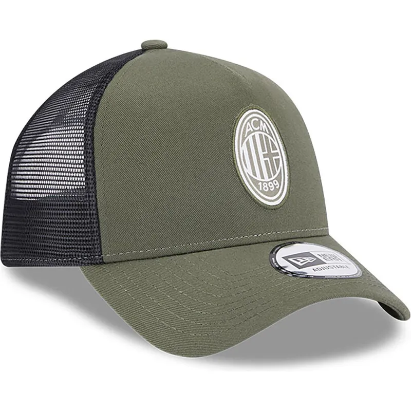 cepur-izliekta-truckeris-zals-snapback-a-frame-seasonal-no-ac-milan-serie-a-no-new-era