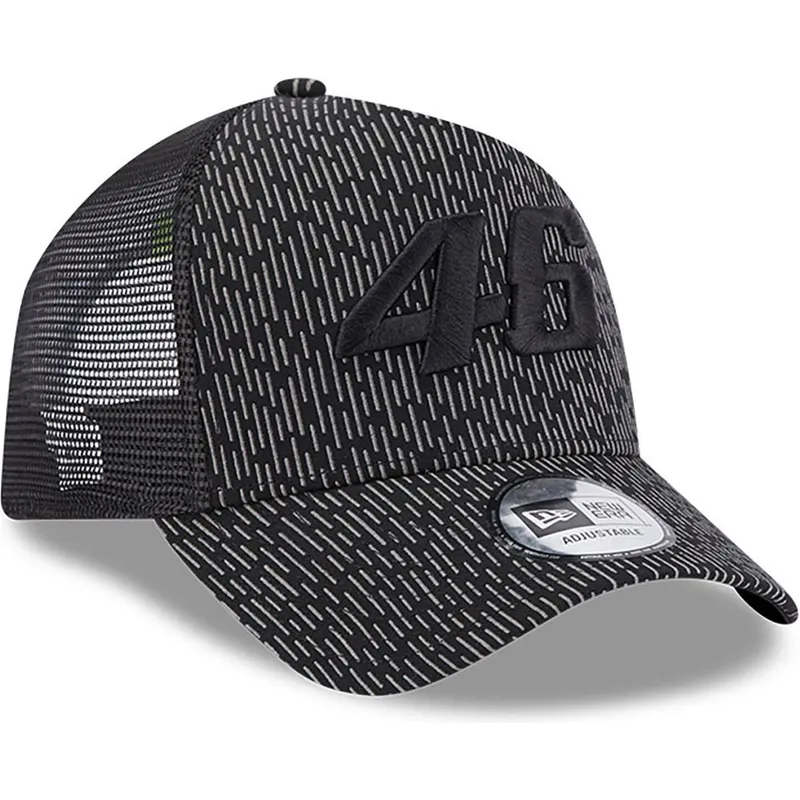 cepur-izliekta-truckeris-melns-snapback-a-frame-reflective-all-over-print-no-valentino-rossi-vr46-motogp-no-new-era cepur-izliekta-truckeris-melns-snapback-a-frame-reflective-all-over-print-no-valentino-rossi-vr46-motogp-no-new-era